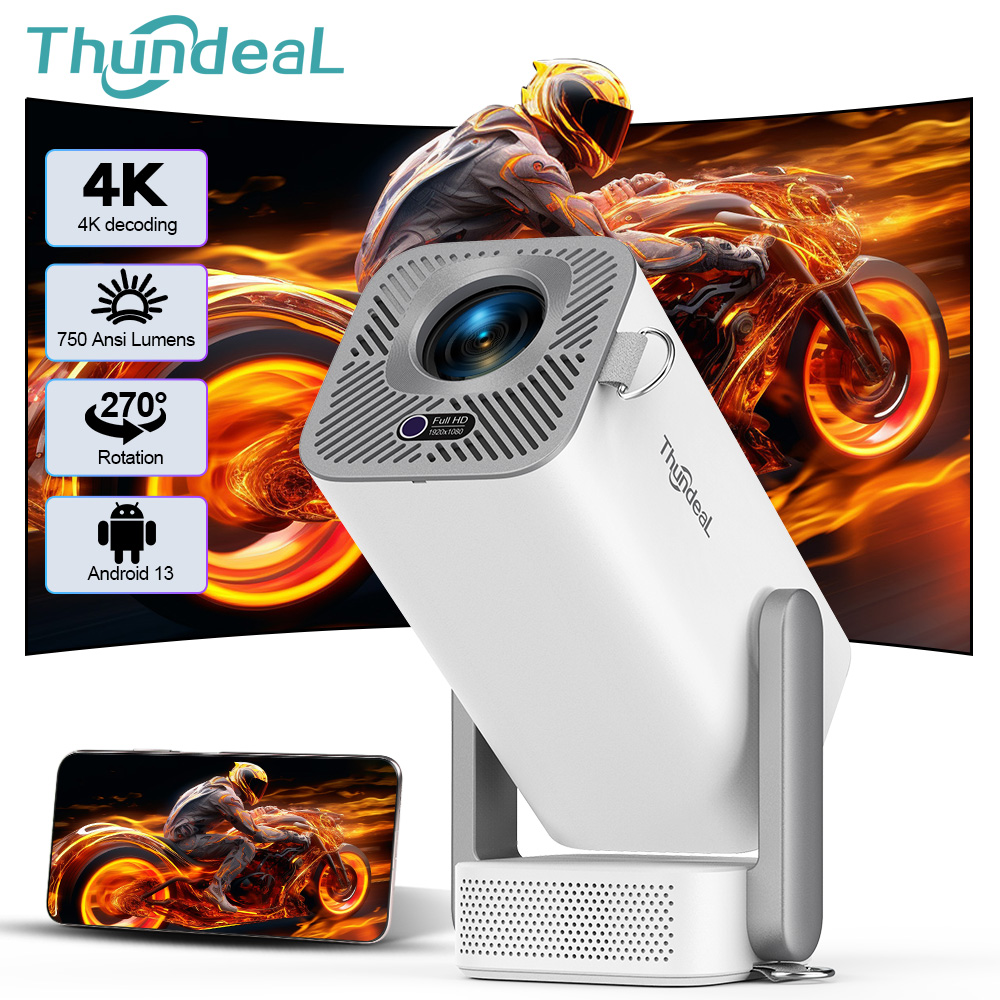 Home Cinema Led Projector - ThundeaL 4K Android Full HD проектор