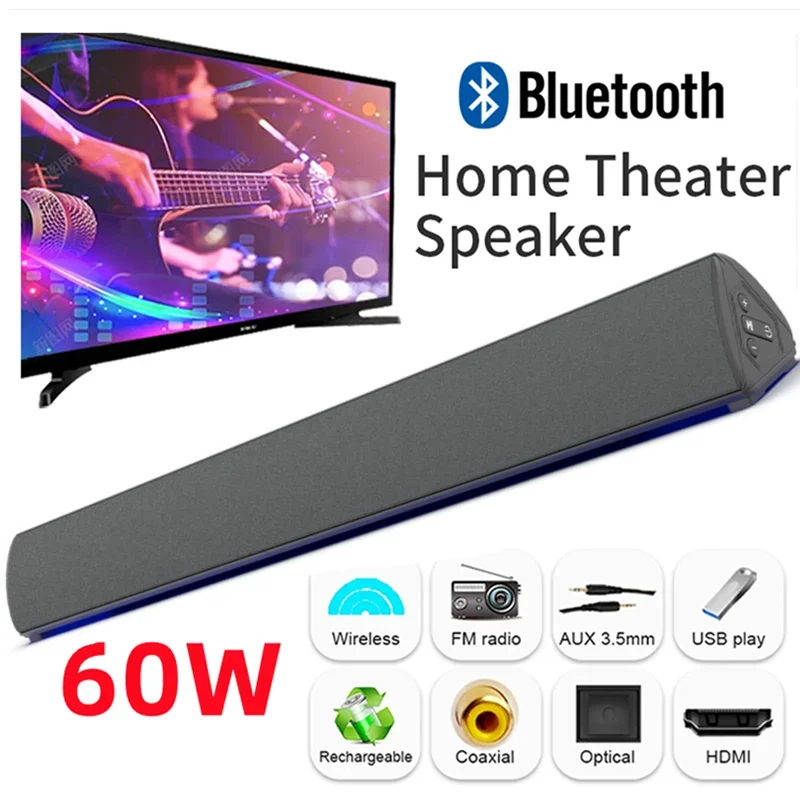 Home Cinema Speaker System - Беспроводная ТВ-Колонка 60 Вт для ПК,