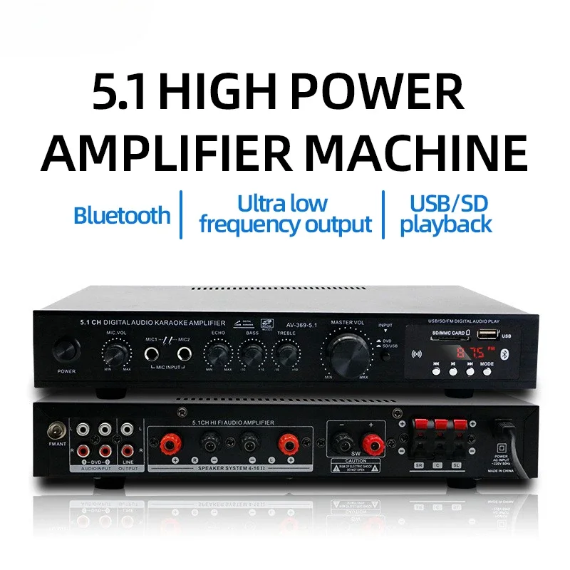 Home Cinema Speaker System - AV-369BT Bluetooth 5.1 Звуковой динамик AMP,