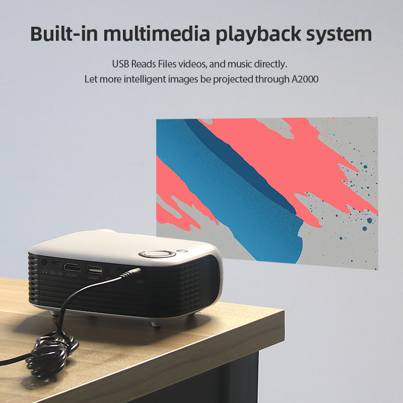 Мини-проектор A2000, портативн – обзор и цена Home Cinema Laser Projector