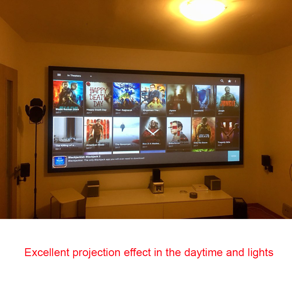 Экран проектора Salange, 60 10 – обзор и цена Home Cinema Led Projector