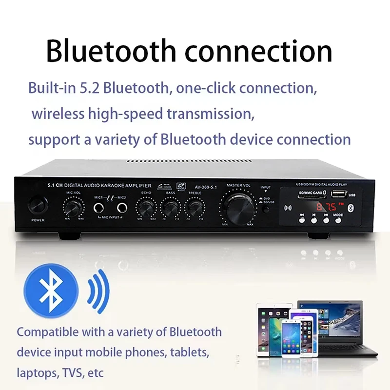 AV-369BT Bluetooth 5.1 Звуково – обзор и цена Home Cinema Speaker System